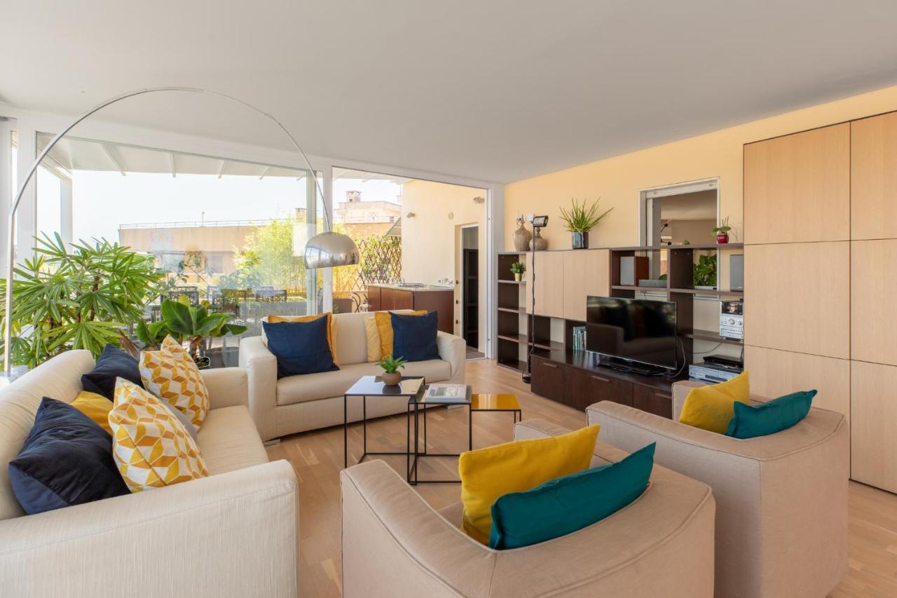 Ferienwohnung Iflat Garbatella Grand Penthouse Rom Exterior foto