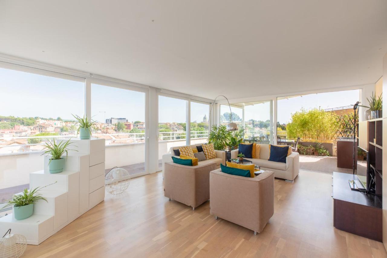 Ferienwohnung Iflat Garbatella Grand Penthouse Rom Exterior foto